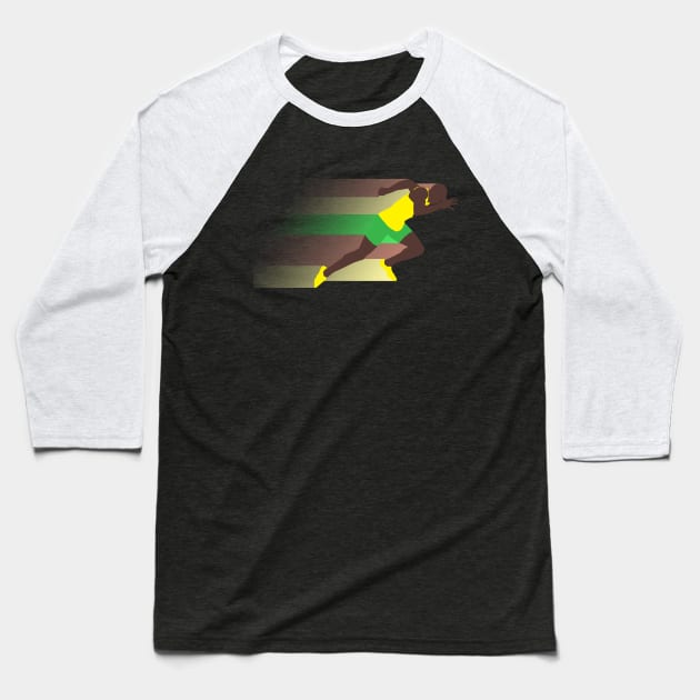 Legend running Baseball T-Shirt by Bomdesignz